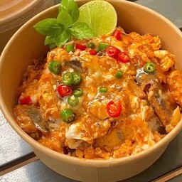 ข้าวไข่ข้นปลากระป๋อง