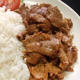 หมูซีอิ้วราดข้าว