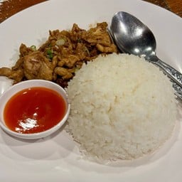 ข้าวหมูกระเทียม