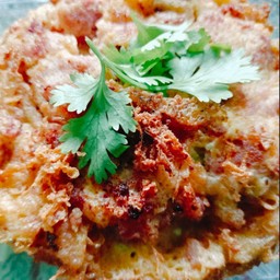 [อร่อยซ่ากับโค้ก] ข้าวไข่เจียวเเหนม +  โค้ก ออริจินัล (ขวด) 