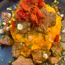 ไข่ข้นเนื้อน้ำมันหอยxo