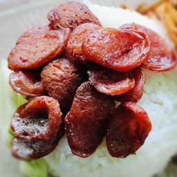 ข้าว+กุนเชียงทอด(2เเท่ง)