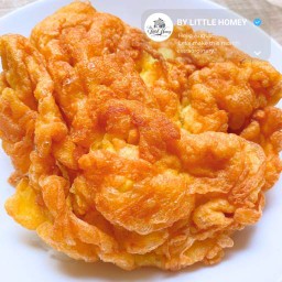 ไข่เจียว 2 ฟอง | กุ้ง หอมใหญ่ | ไม่ข้าว