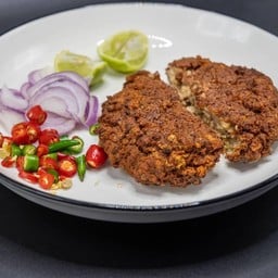 ปลาเค็มทอดหมูสับทรงเครื่อง.