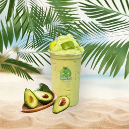 มะพร้าว+อะโวคาโด นมสดปั่น