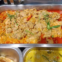 พะแนงหมู+ข้าว