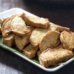 (กับข้าว)หมูยอปึงหงีเชียงทอด + ซอส