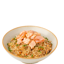 ข้าวผัดปลาแซลมอน