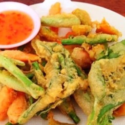 ผักชุปแป้งทอด