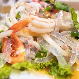 ยำเส้นแก้วหมูสับ