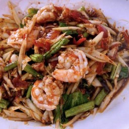 ส้มตำปลาร้ากุ้งสุก
