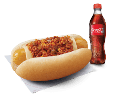 ชีส และ ชิลลี่ดอก + โค้ก