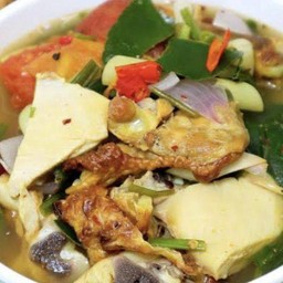 ต้มแซ่บไก่ย่างรสเด็ด