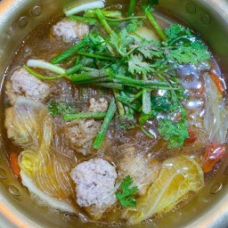 ต้มจืดวุ้นเส้นหมูสับ