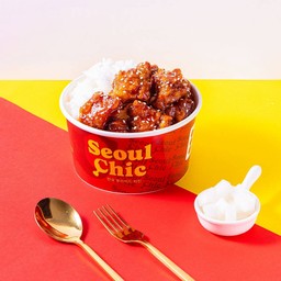 ข้าวไก่กรอบเกาหลี M