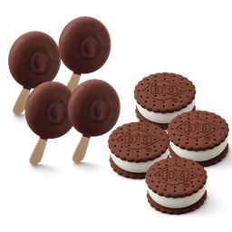 ไอศกรีม ดิลลี่ บาร์ และไอศกรีม ดีคิว แซนด์วิช