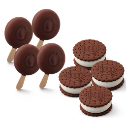 Ice Cream Dilly Bar and Ice Cream DQ Sandwich