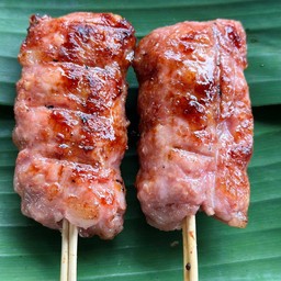 แหนมหมูย่างเตาถ่าน