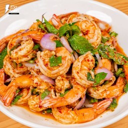 Shrimp Larb (With Rice)