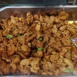 ไก่กระเทียม+ข้าว