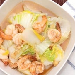 ผัดผักกาด กับข้าว หมูกรอบ, ทะเล