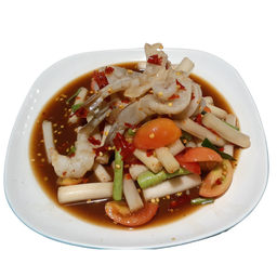 ส้มตำไหลบัวกุ้งสด