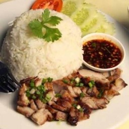 ข้าวคอหมูย่าง & น้ำจิ้มแจ่ว