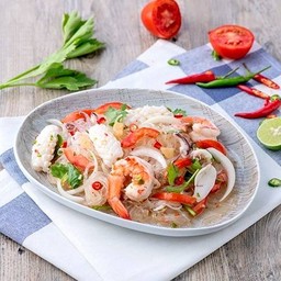 Seafood Glass Noodle Salad (Shrimp + Squid + Shellfish)