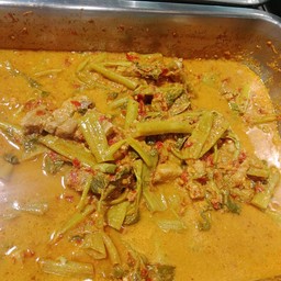 แกงเทโพหมูผักบุ้ง+ข้าว