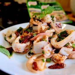 Squid Larb (With Rice)