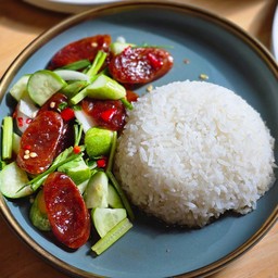 ข้าวราดยำกุนเชียง