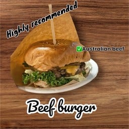 เบอร์เกอร์เนื้อ Australian Beef burger