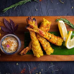 กุ้งลายเสือหมักย่าง