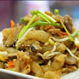 กระเพาะปลาผัดแห้ง