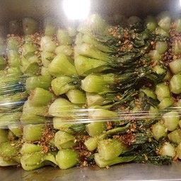 กวางตุ้งผัดน้ำมันหอย