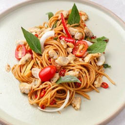 สปาเก็ตตี้หอยลายผัดพริกเผา