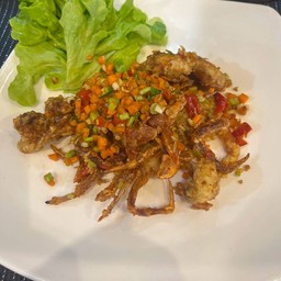 ปูนิ่มคั่วพริกเกลือ