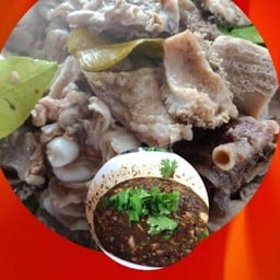 ต้มเนื้อแห้ง+น้ำจิ้มขม