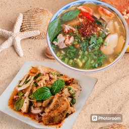 [เซตสุดฮิต] ต้มแซ่บ กระดูกอ่อน + น้ำตกคอหมูย่าง