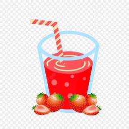 สตรอว์เบอร์รี่โซดา.แก้วใหญ่.