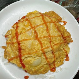 ไข่เจียวหอมหัวใหญ่