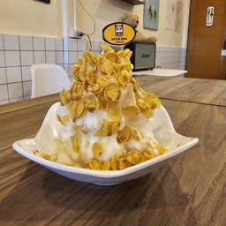 ปังเย็นนมนม+คอนเฟลก+คาราเมลซอส