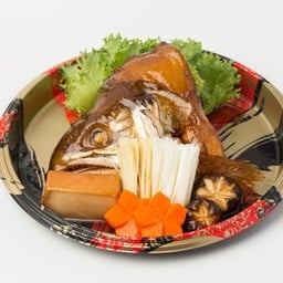 หัวปลาแซลมอนต้มซีอิ๊ว