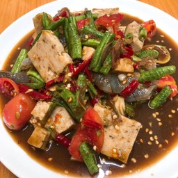 ตำหมูยอกุ้งสด