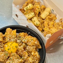 Setข้าวหน้าไก่ไข่ดอง+ไก่ทอดต๊อกทอด