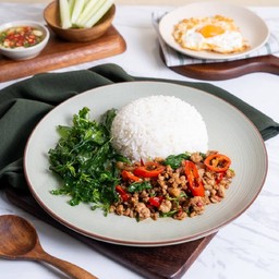 ข้าวกะเพราะหมูสับ