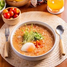 ข้าวตุ๋นซุปไก่มะเขือเทศ Soft Rice Tomato And Chicken