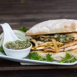 Chicken Kra Prow Sandwich