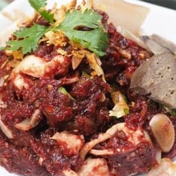 ครัวลาบเป็ดรสเด็ด อากหารตามสั่ง ต้นเปา