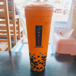 ชาไทยปั่นแก้วยีราฟ